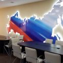 Интерьерная вывеска "Карта России"